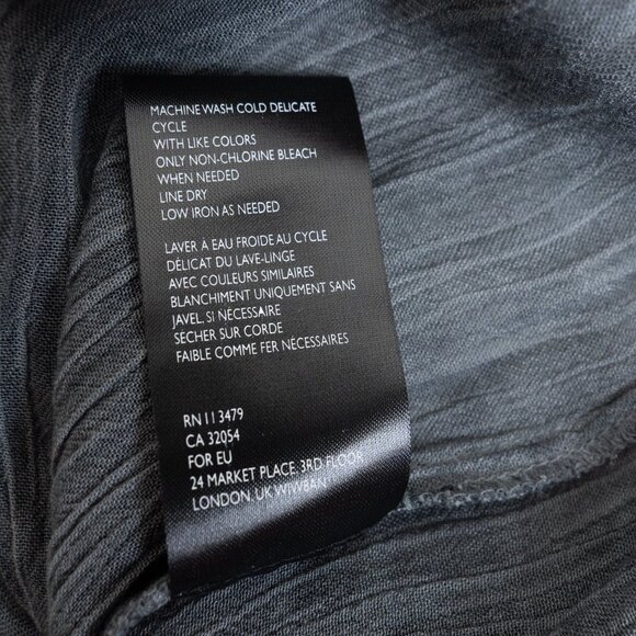 Free People Juliet Kimono Duster Black One Size Boho Tiered Oversized - Picture 15 of 16